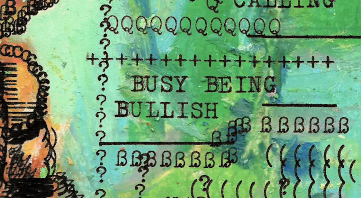 Degen Poet typewriter artwork crop collected by FlashKnob, Solana Crypto and Markets, 0128