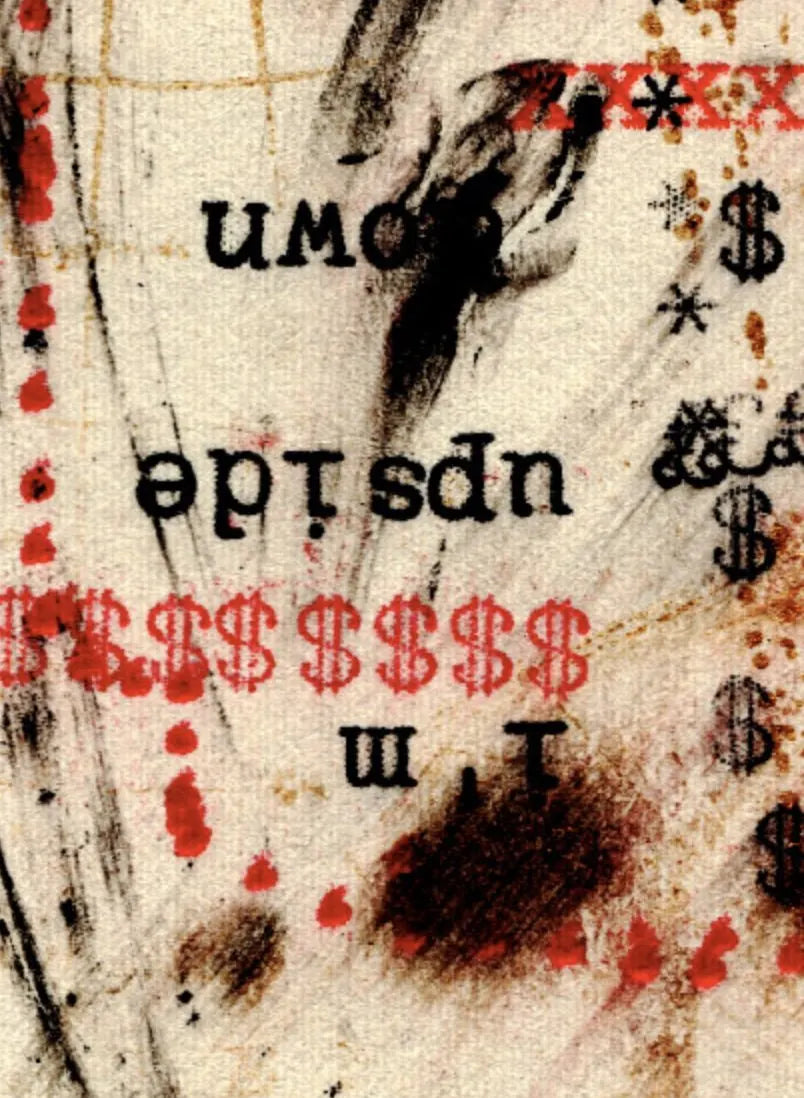 Degen Poet typewriter artwork crop collected by FlashKnob, Abstract Pattern and Texture, 0143