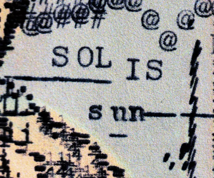 Degen Poet typewriter artwork crop collected by FlashKnob, Solana Crypto and Markets, 0176